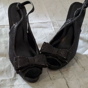 Charming Charlie sparkly black pumps